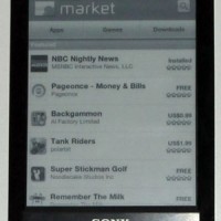 Sony PRS-T1 Android Market