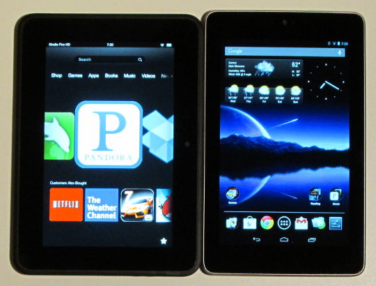 Nook Hd Vs Kindle Fire Hd Vs Google Nexus 7