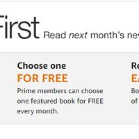 Prime Members Don’t Forget Your Free Kindle First eBook Each Month Kindle First