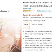 Kindle Oasis in Short Supply, New Model Coming Soon? Kindle Oasis Unavailable