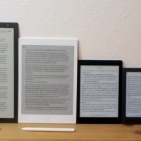 E Ink eBook Reader Screen Sizes Compared (Video) eReader Screen Size Comparison