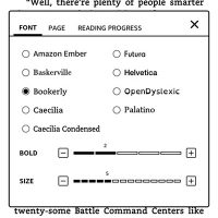 Kindle Software Update Arrives with New Bold and Font Settings Kindle bold fonts