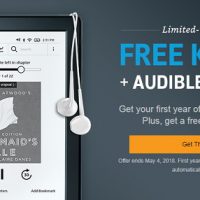 Get Free Kindle with 1-Year Audible Subscription for $129 Audible Free Kindle Deal