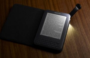 Kindle 3 with Lighted Book Cover