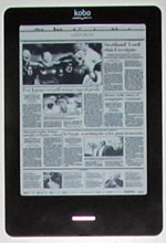 Kobo Touch Newspaper