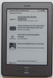 Kindle 4 ads