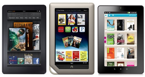 Tablet Ereader Comparison Chart