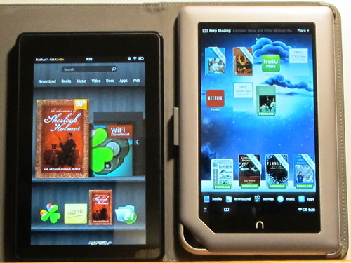 Kindle Fire vs Nook Tablet