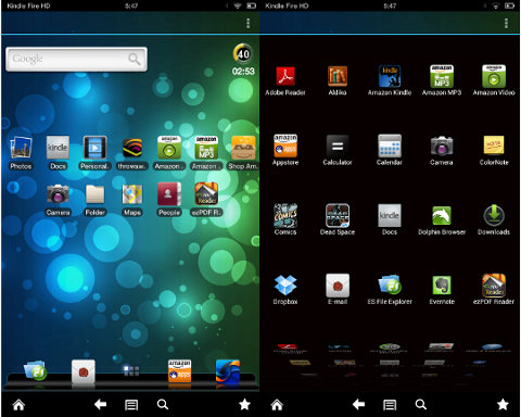 go launcher kindle fire hd