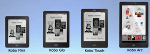 Kobo Glo, Kobo Mini, and Kobo Arc