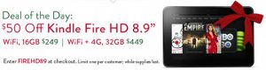 Kindle Fire HD Sale