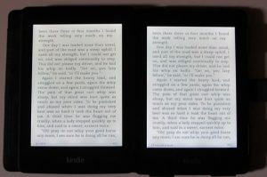 Kindle Paperwhite Screen Comparison