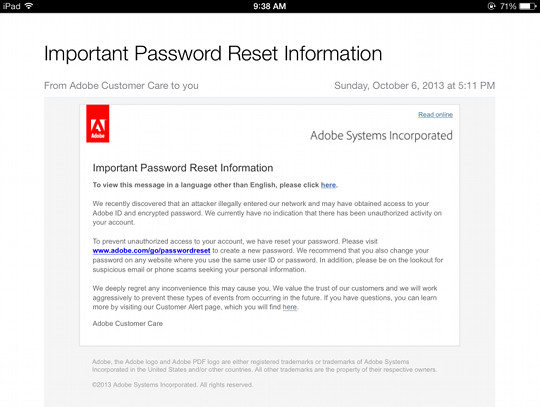 adobe digital editions password