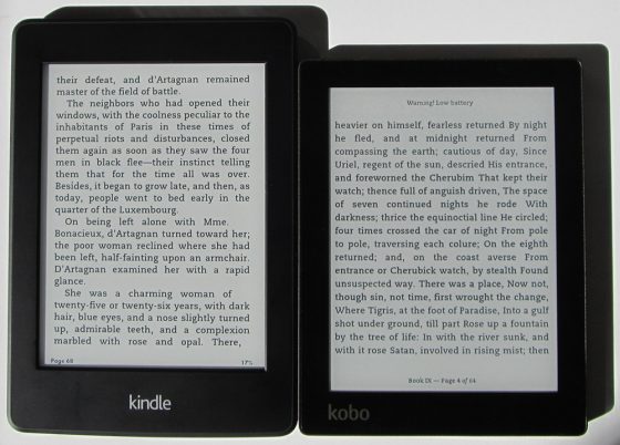 kobo ebook reader comparison