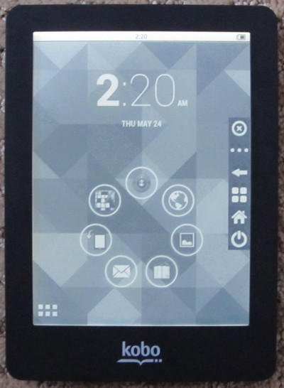 kobo glo ereader frozen screen