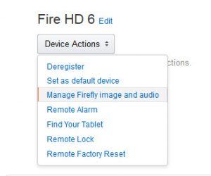Fire Remote Settings