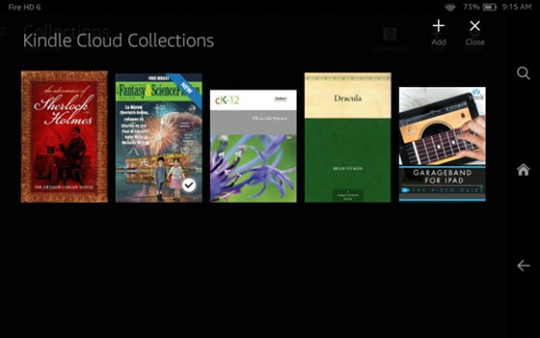 collections not in kindle for pc