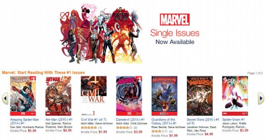 Marvel Comics Kindle