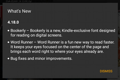 Kindle Android App Update