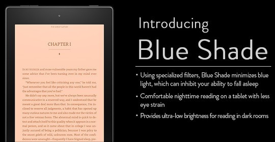 Kindle Fire Blue Shade