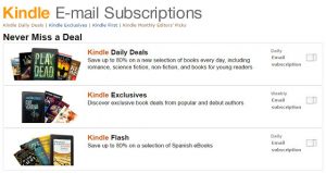 Kindle eMail Subscriptions