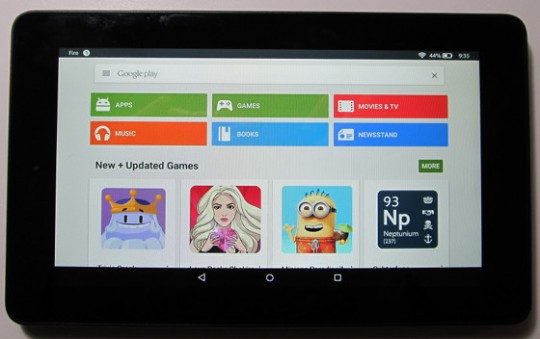 Google Play no tablet  Fire 7 com Fire OS 8 - Veja como instalar