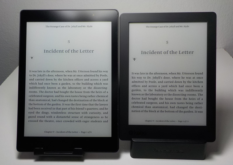 Kobo Aura One Vs Kobo Aura H2o Edition 2 Comparison Review Video The Ebook Reader Blog