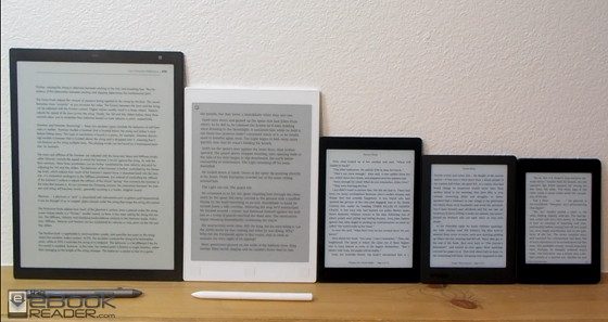 eReader Screen Size Comparison