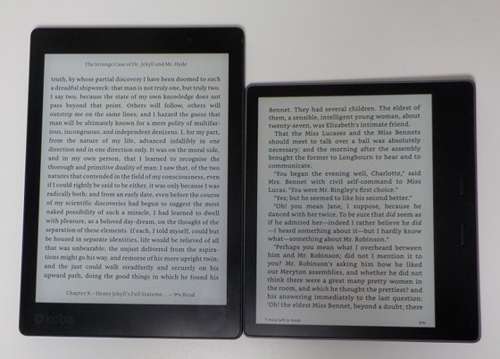 Wissen Conform naakt Kindle Oasis 2 vs Kobo Aura One Comparison Review (Video) | The eBook  Reader Blog
