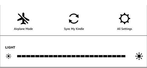 Where is the brightness slider? : r/kindle