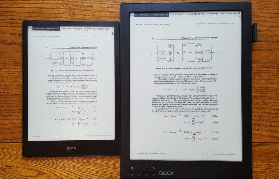 Comparison of Onyx Boox Note Air, Note3 and Note2