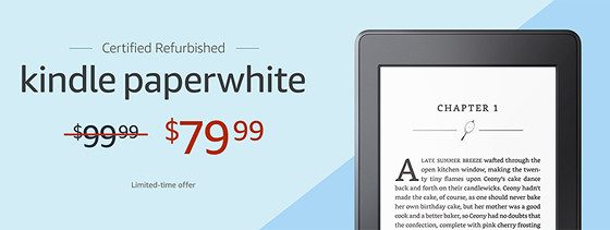 Kindle Paperwhite Refurbished Sale