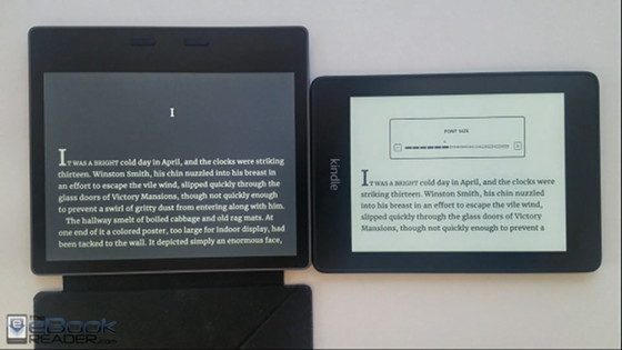 Kindle Paperwhite 4 vs Kindle Oasis 2