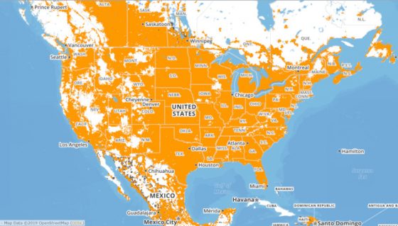 Kindle Cellular Coverage Map