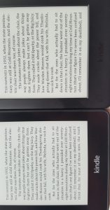 Kindle screen comparison