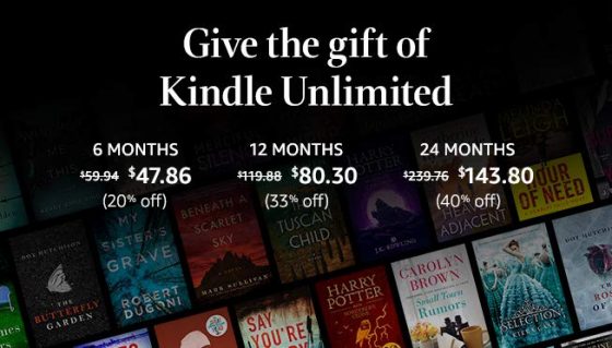 Kindle Unlimited Gift Deal