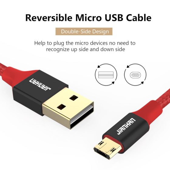 Reversible Micro USB Cable