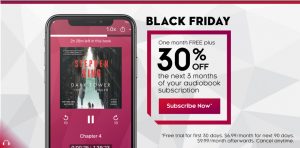 Kobo Black Friday Audiobooks Deal