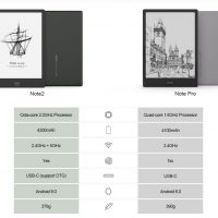 Onyx Boox Note2 Vs Note Pro Comparison Review Onyx Note Pro vs Note2