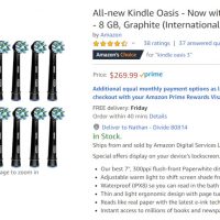 Apparently the Kindle Oasis is Now a Toothbrush Kindle Oasis Toothbrush