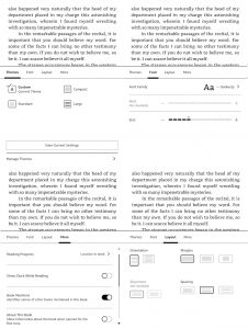 Kindle Aa Menu