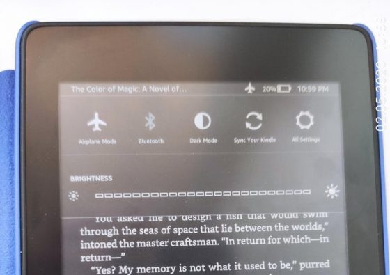 kindle web reader dark mode