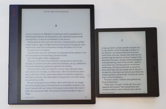 Note Air vs Kindle Oasis