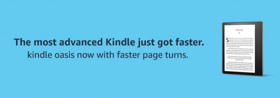 Kindle Oasis Page Turns Faster