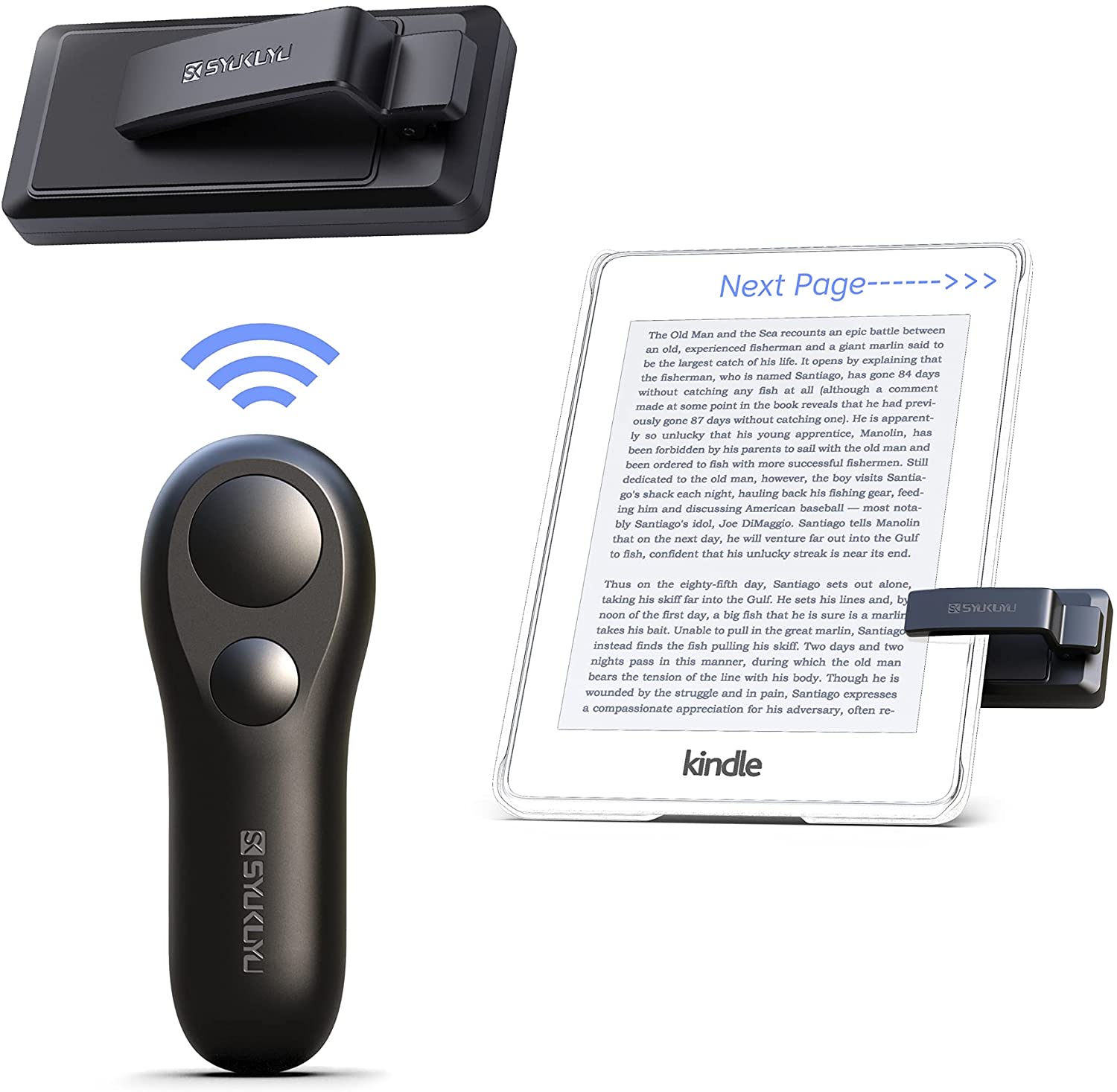 Page control. Tablet Remote. Bluetooth Page Turner.