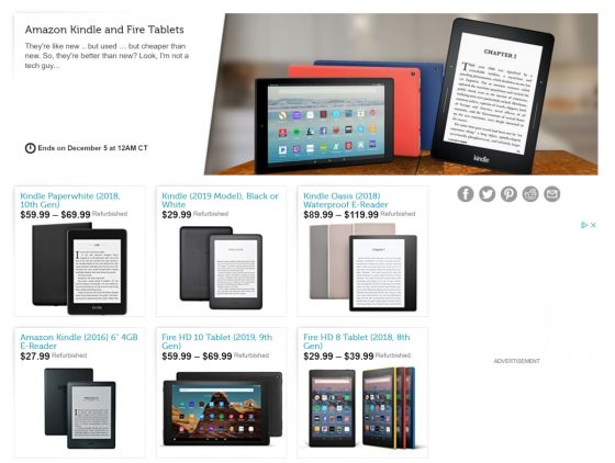 Woot Kindle Deals