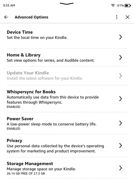 Update Your Kindle