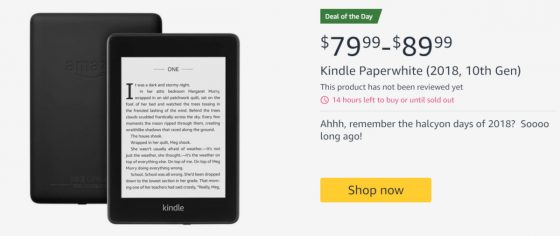 Kindle Paperwhite 4