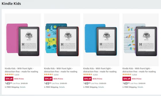 Kids Kindle Prime Day Deal