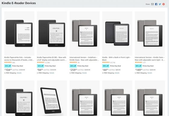 Kindle Prime Day Deals 2022